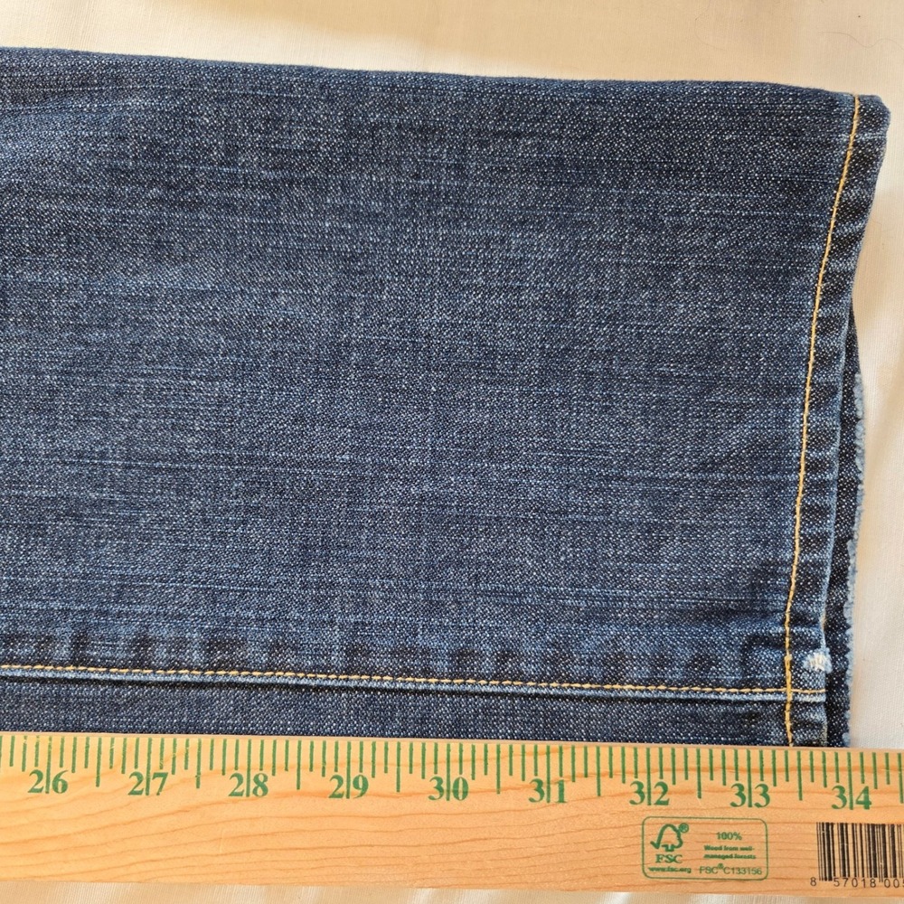 Agave La Mariposa Blue Moon Wash Classic Straight Leg Womens 31 Denim Jeans - Picture 8 of 9